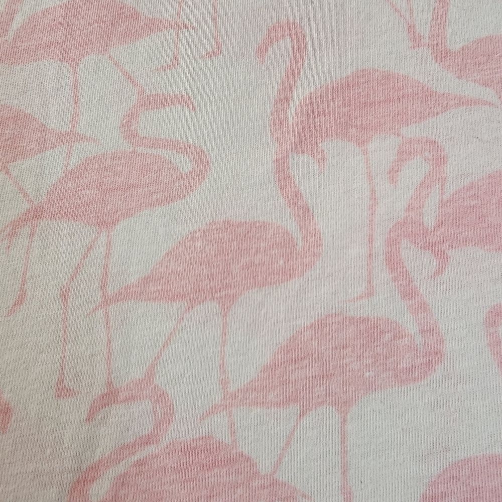 Torrid Classic Fit Size 3 White With Pink Flamingos Shirt Sleeve Tshirt - Picture 2 of 7